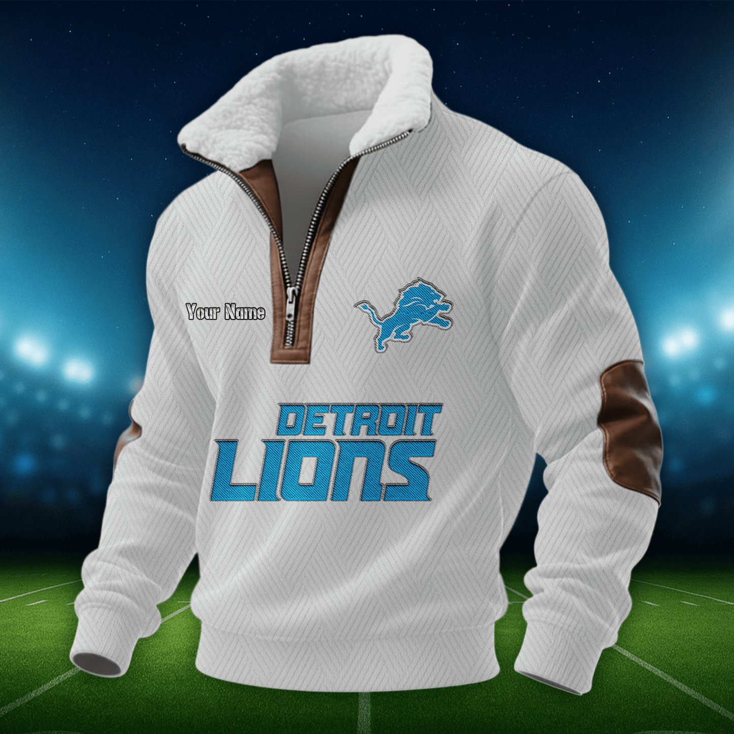 DL NFL Men Fur Collar Sweatshirt DDT CTND