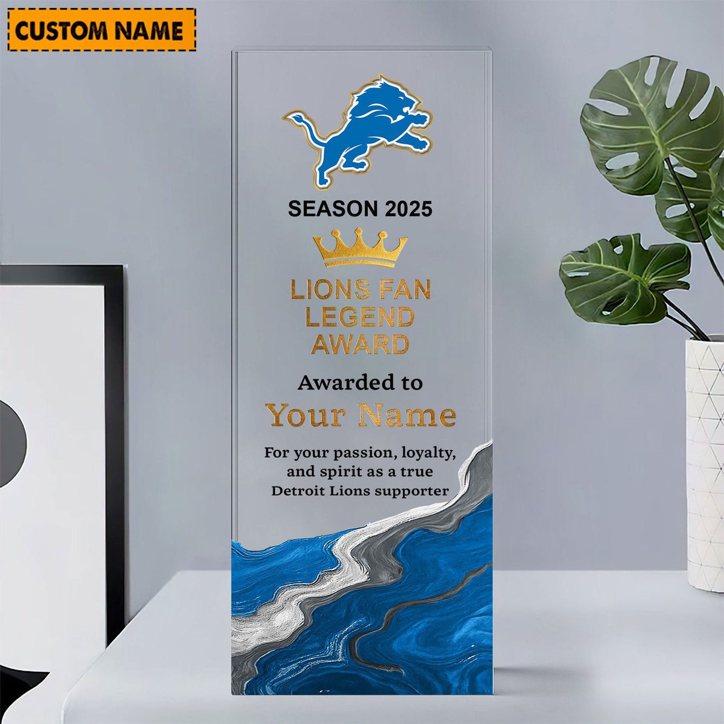 DL NFL Personalized Acrylic Award Plaque Funny Christmas Gift For Family DDT NTL