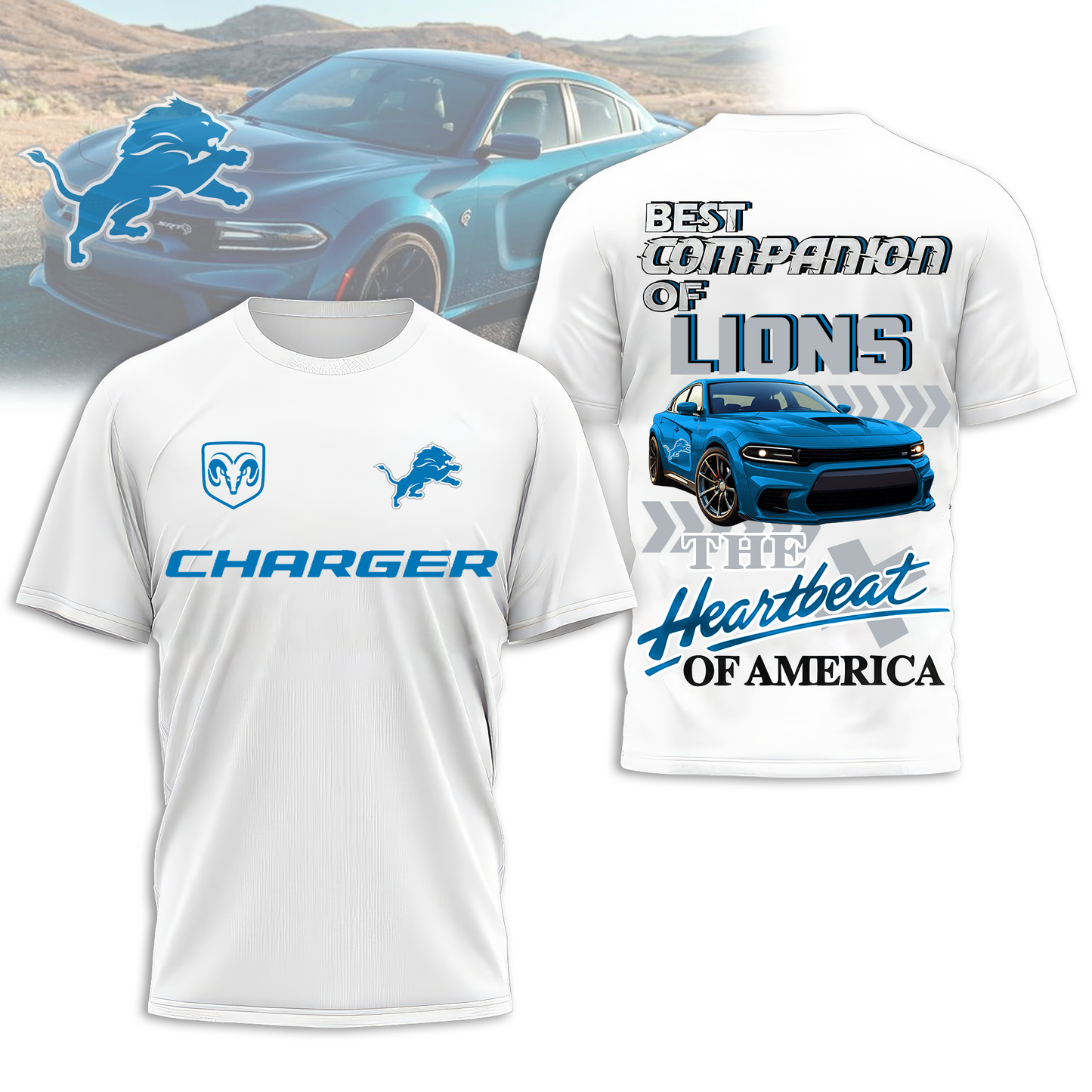 DL Premium NFL DC Car 3D Shirt DDT CTND