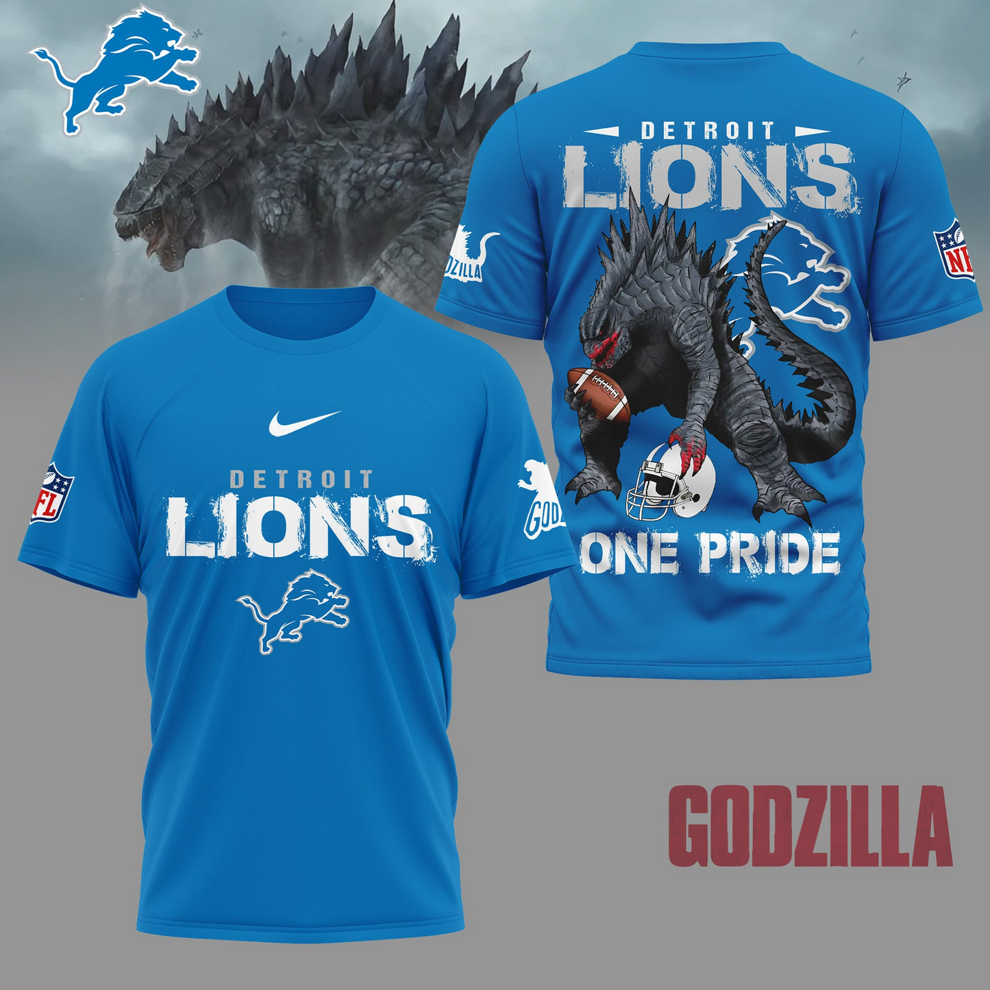 DL Premium NFL Godzilla Football Shirt DDT CTND