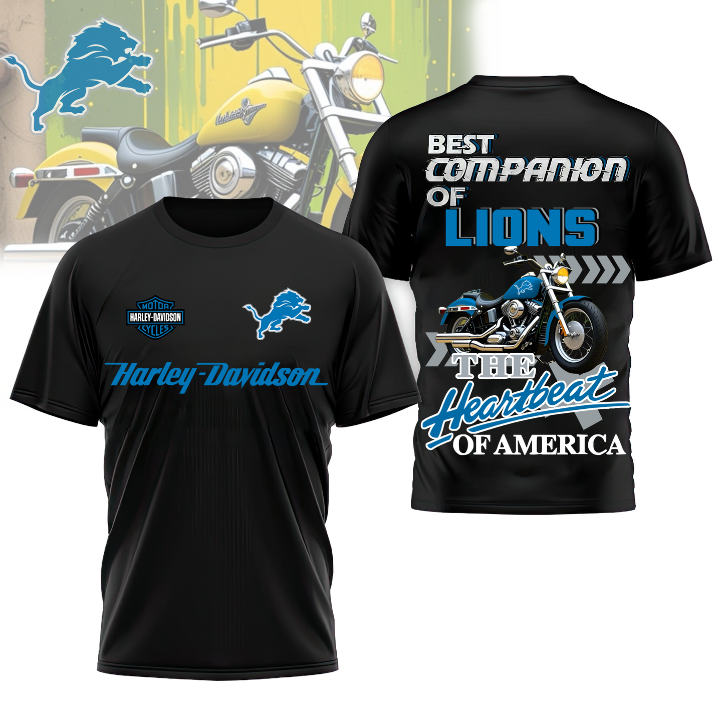 DL Premium NFL HL Motorcycle 3D Shirt DDT CTND