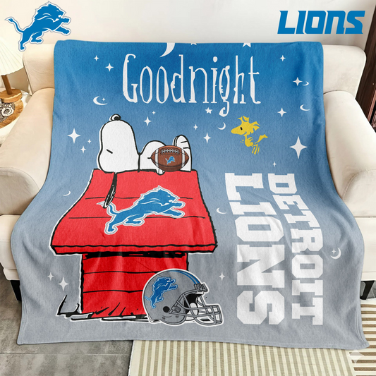 DL Premium NFL Snoopy Fan Blanket DDT NTL
