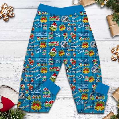 DL Premium NFL They Ain't Us Grinch Pajamas Set DDT CTND