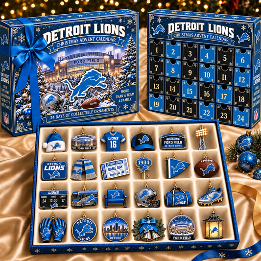 DL x NFL Team Christmas Advent Calendar Box - 24 Days Countdown Tree Ornaments Gift Set 2809 NAK TTT