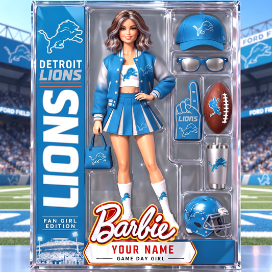 DL x Personalized NFL Ken Acrylic Block Plaque Action Figure Box