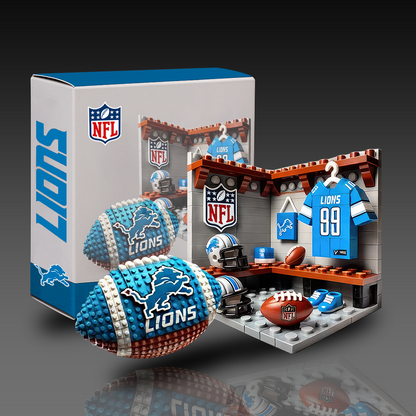 NFL Team Ball & Changing Room Building Block Football Set DDT CTND