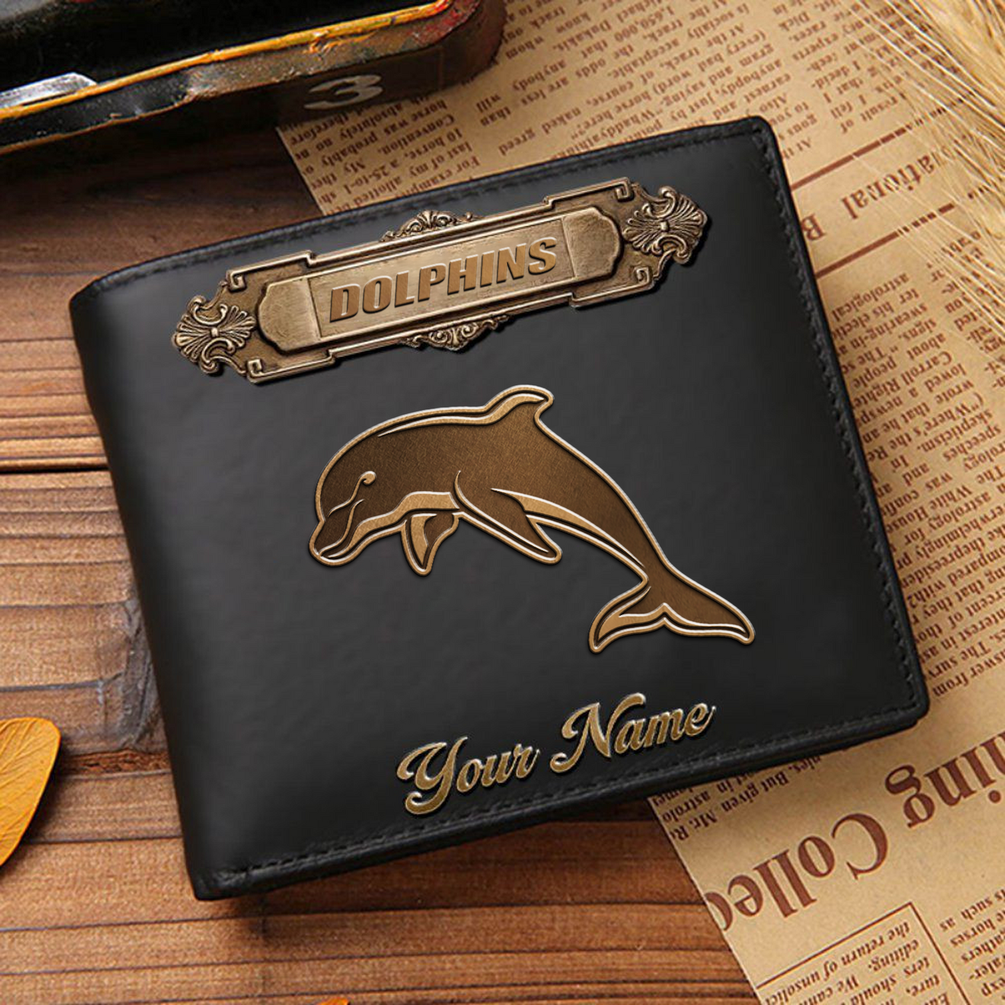 DOL x NRL Premium Leather Wallet - Personalized Edition DatND DVT