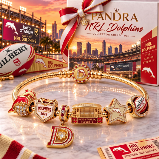 DOL x Premium NRL Heritage Gold Charm Bracelet Gift Set