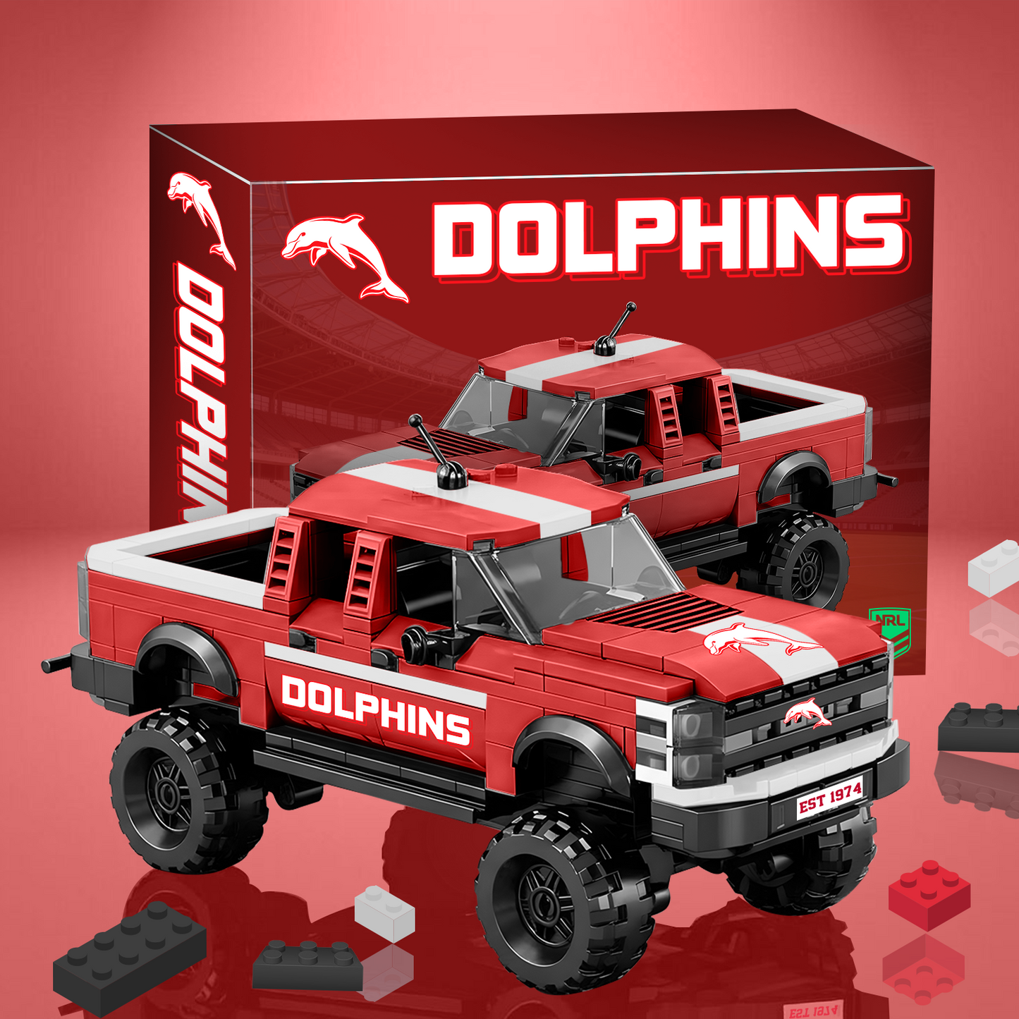 NRL Raptor pickup truck building block set 0612 NAK PTTD