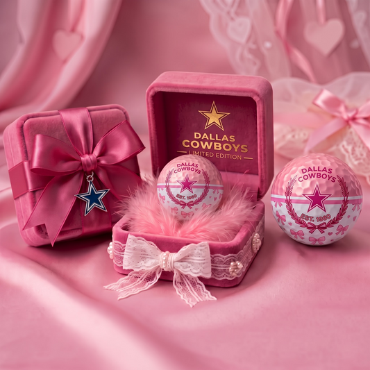 DS x NFL Coquette Pink Velvet Golf Ball Gift Set
