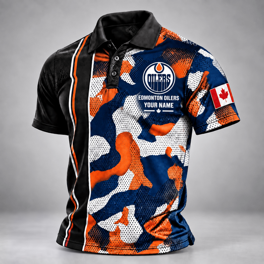 EO x NHL x USVeteran Premium Personalized Polo Shirt