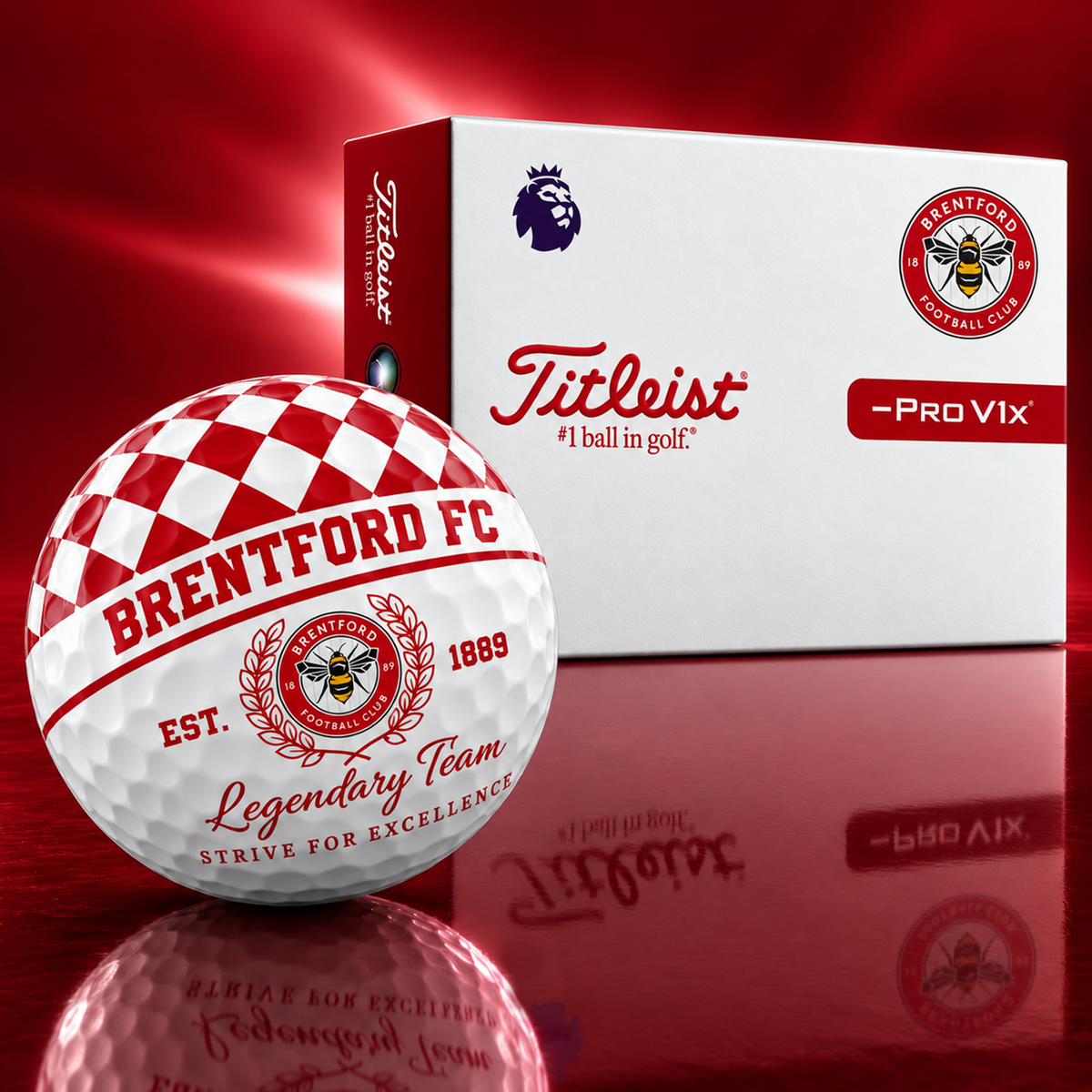 Exclusive EPL x BRE Legendary Team V6 Golf Ball