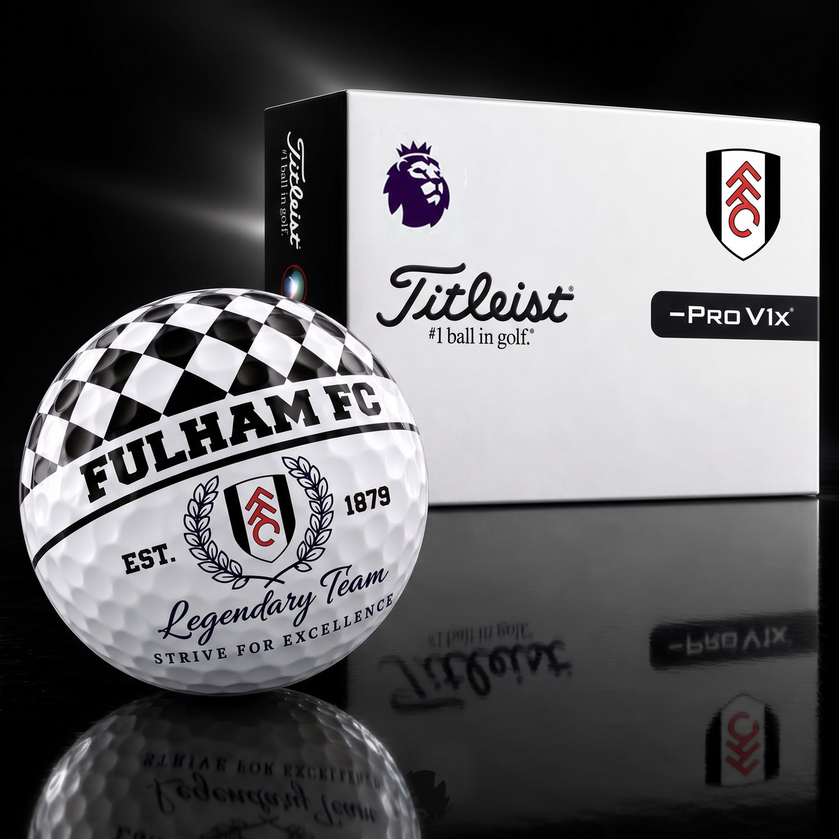 Exclusive EPL x FUL Legendary Team V6 Golf Ball