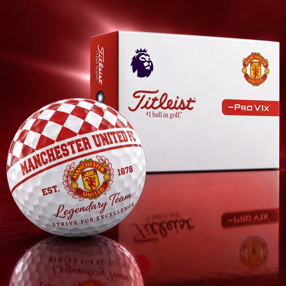 Exclusive EPL x MU Legendary Team V6 Golf Ball