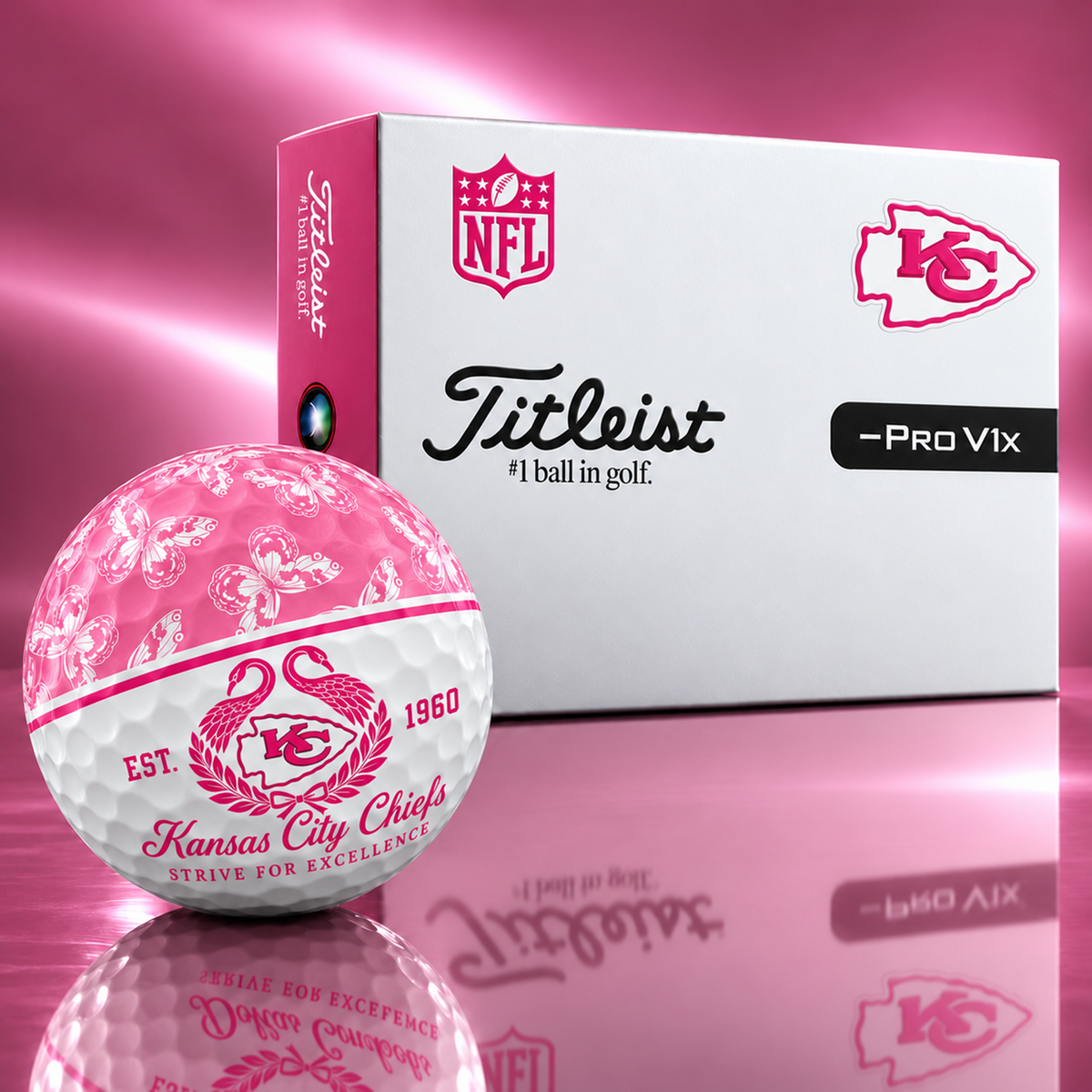 Exclusive Elegant NFL x KC Golf Ball