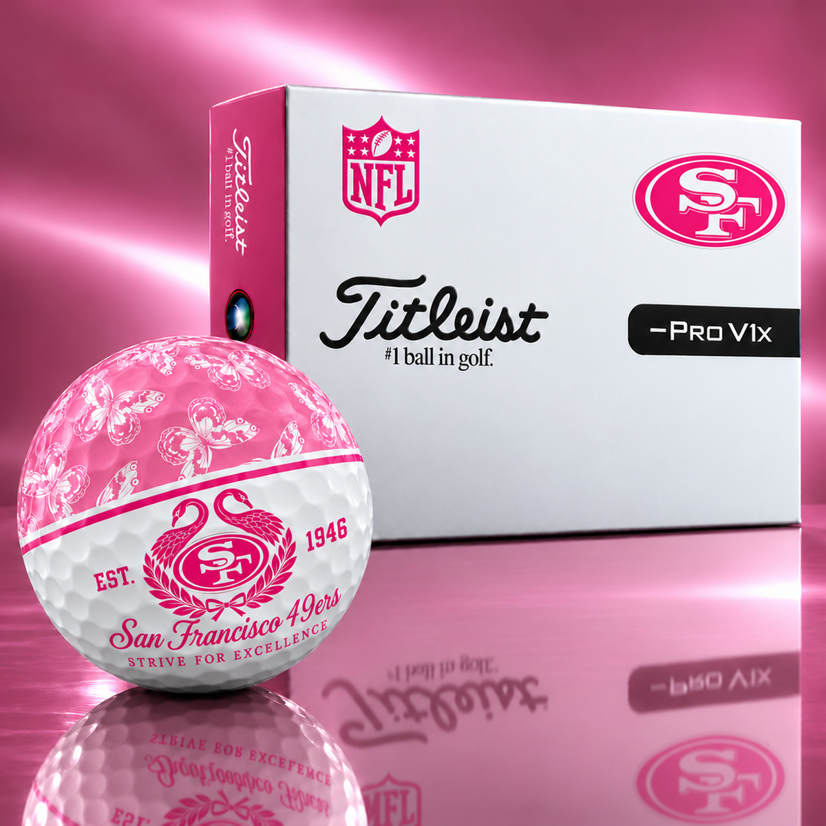 Exclusive Elegant NFL x SF Golf Ball