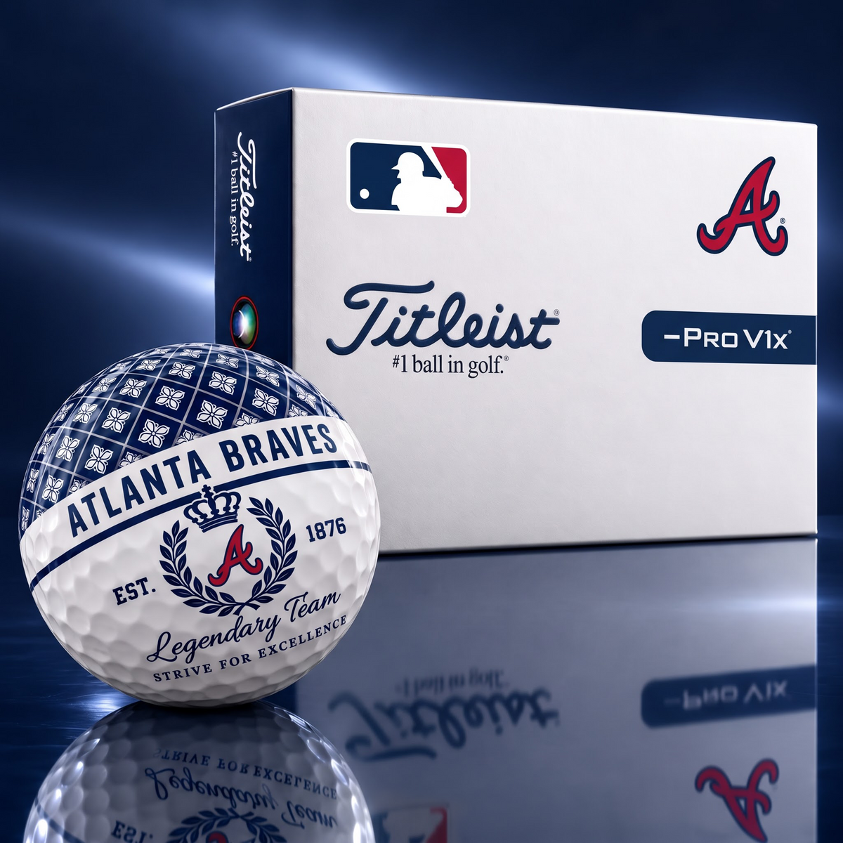 Exclusive MLB x ATL Legendary Team V7 Golf Ball