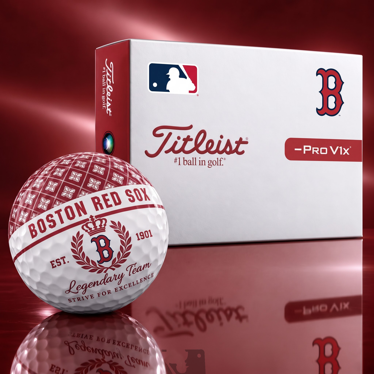 Exclusive MLB x BOS Legendary Team V7 Golf Ball