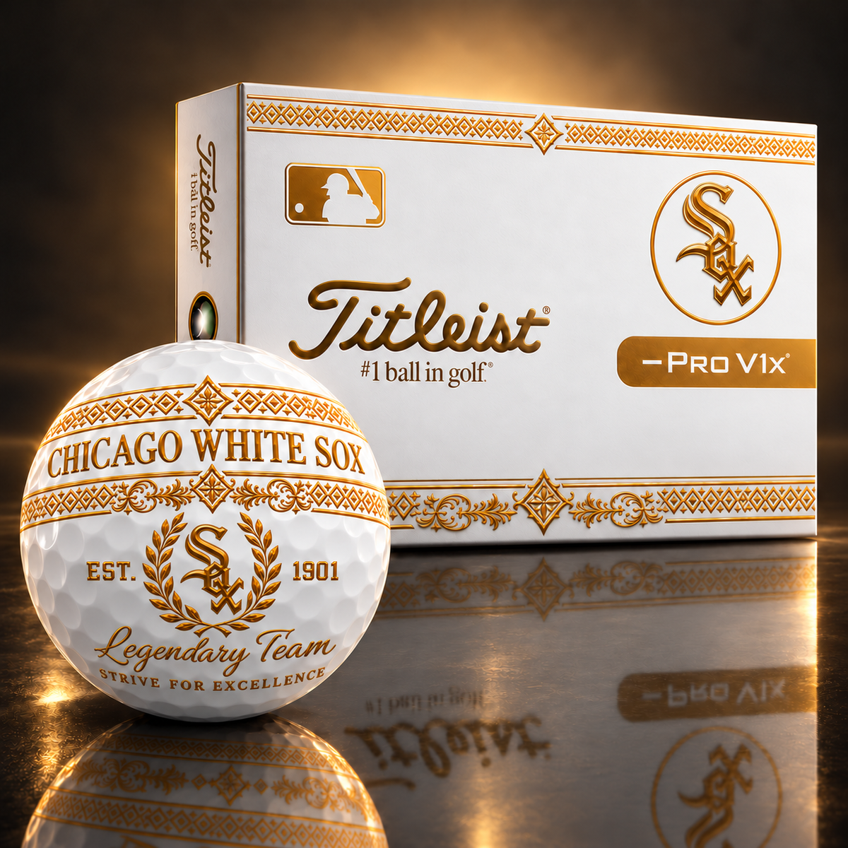 Exclusive MLB x CWS Legendary Team V8 Golf Ball
