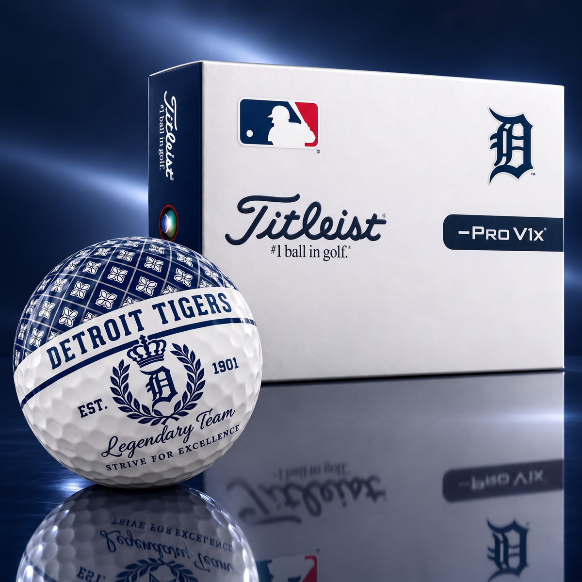 Exclusive MLB x DET Legendary Team V7 Golf Ball