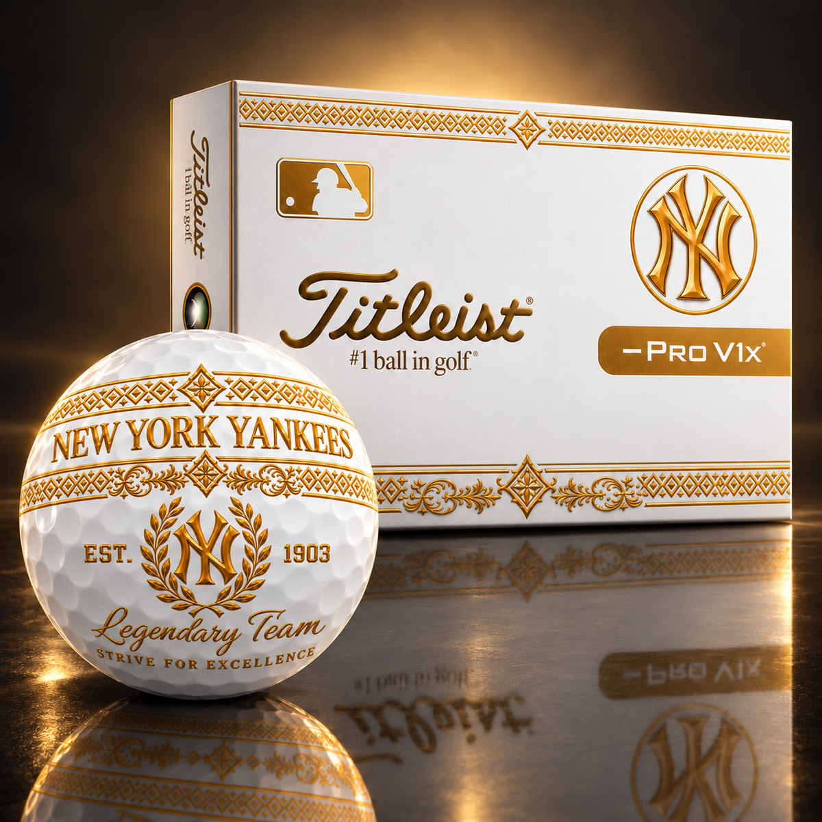 Exclusive MLB x NYY Legendary Team V8 Golf Ball