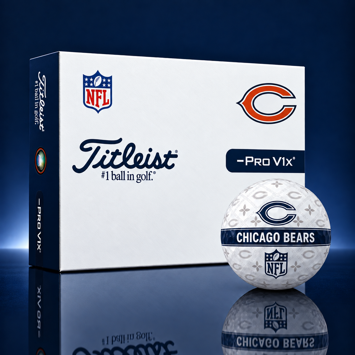 Exclusive NFL x CHI Pattern Golf Ball