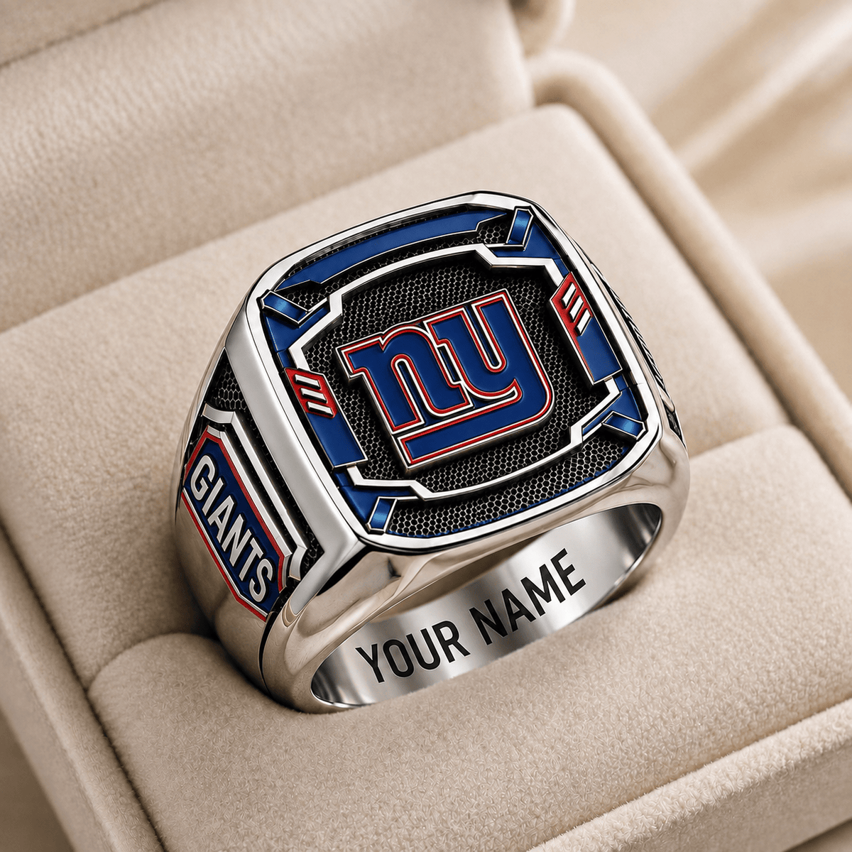 Exclusive NFL x NYG Personalized Name Ring