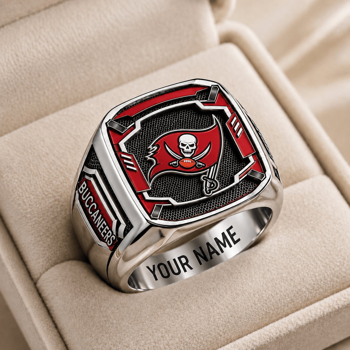 Exclusive NFL x TB Personalized Name Ring