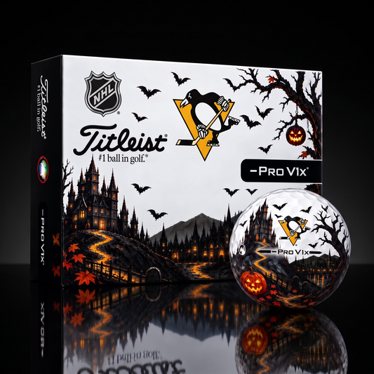 Exclusive NHL x PIT Halloween V3 Golf Ball