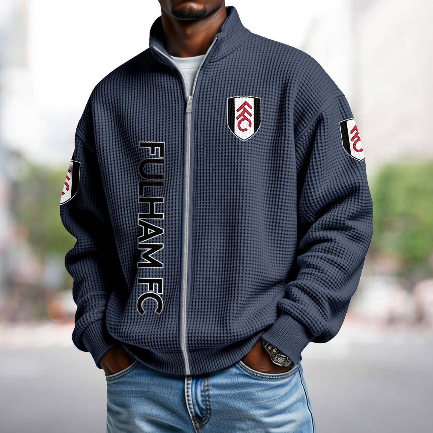 FUL x EPL Waffle Zip Up Sweatshirt DatND DVT
