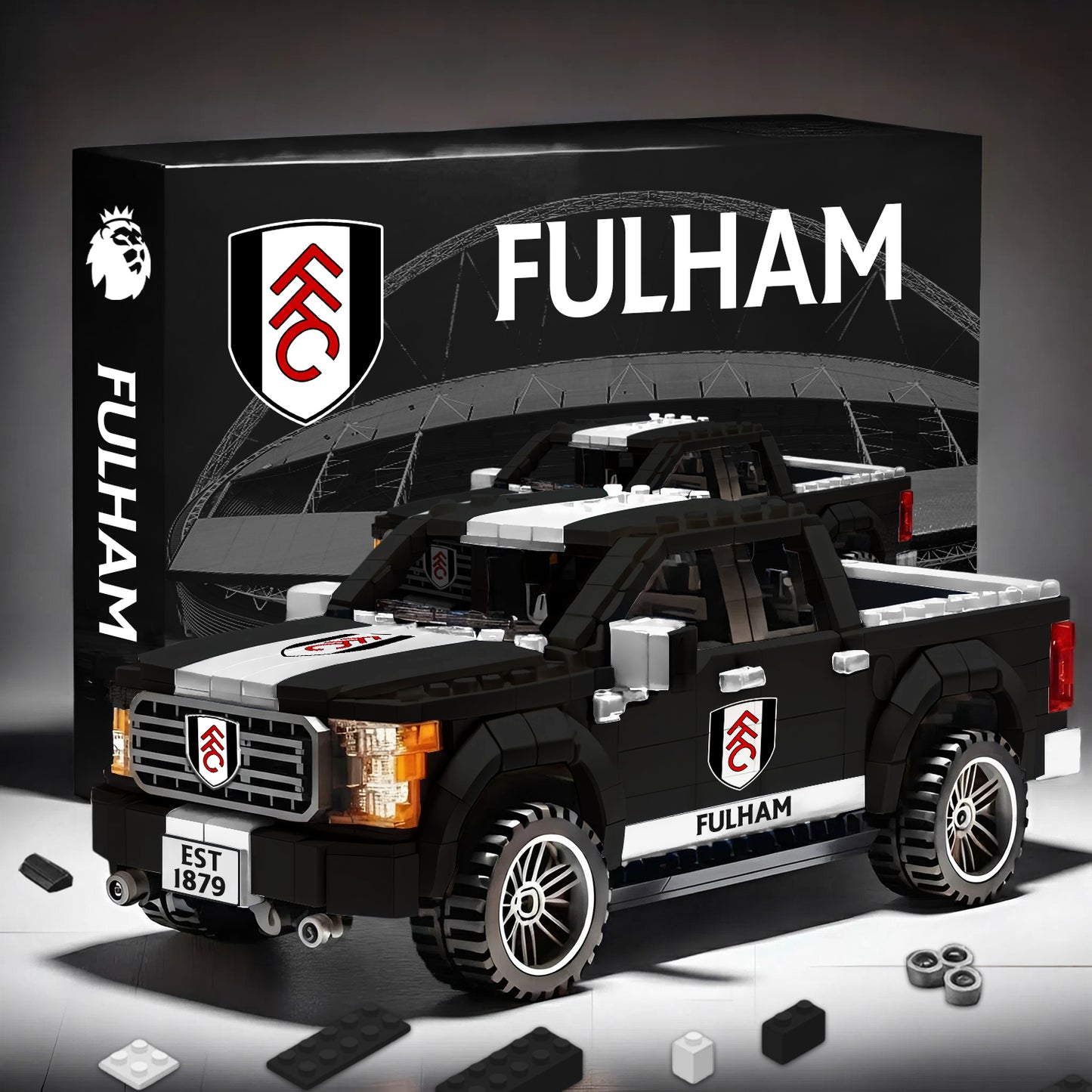 FUL EPL 3D Racing Truck Model Building Block Set 2911 V1 NAK NHM