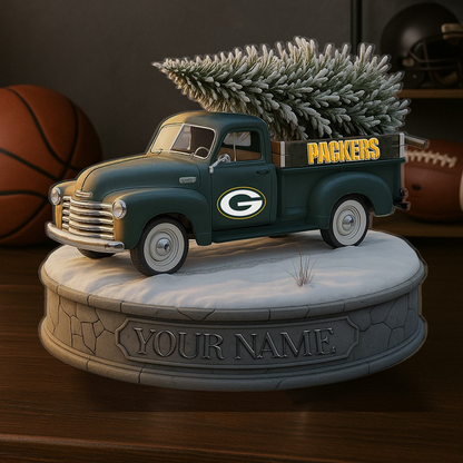 GB Custom NFL Christmas Acrylic Block Plaque Decor DatND DVT