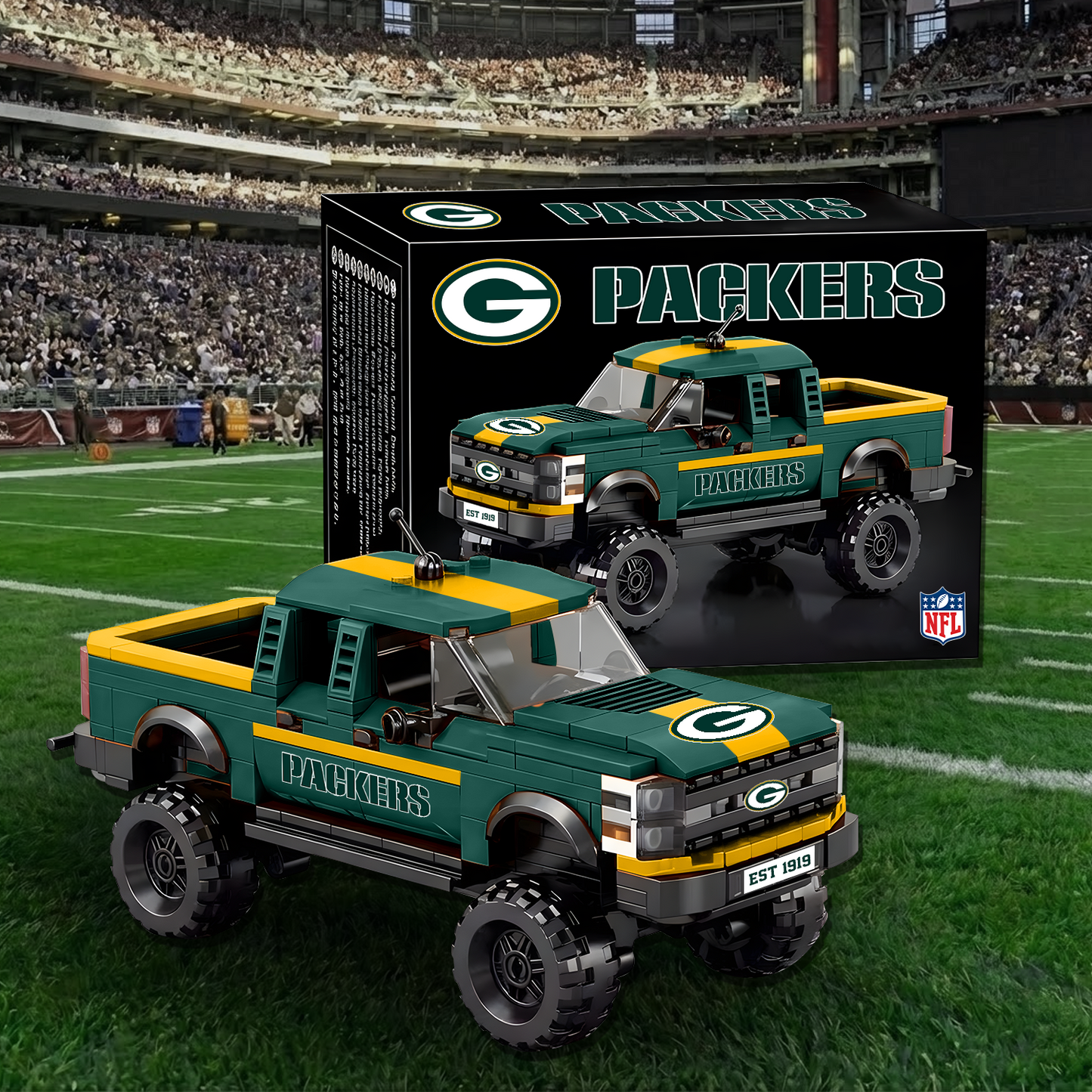 GB X NFL Raptor pickup truck building block set 0512 NAK NHT