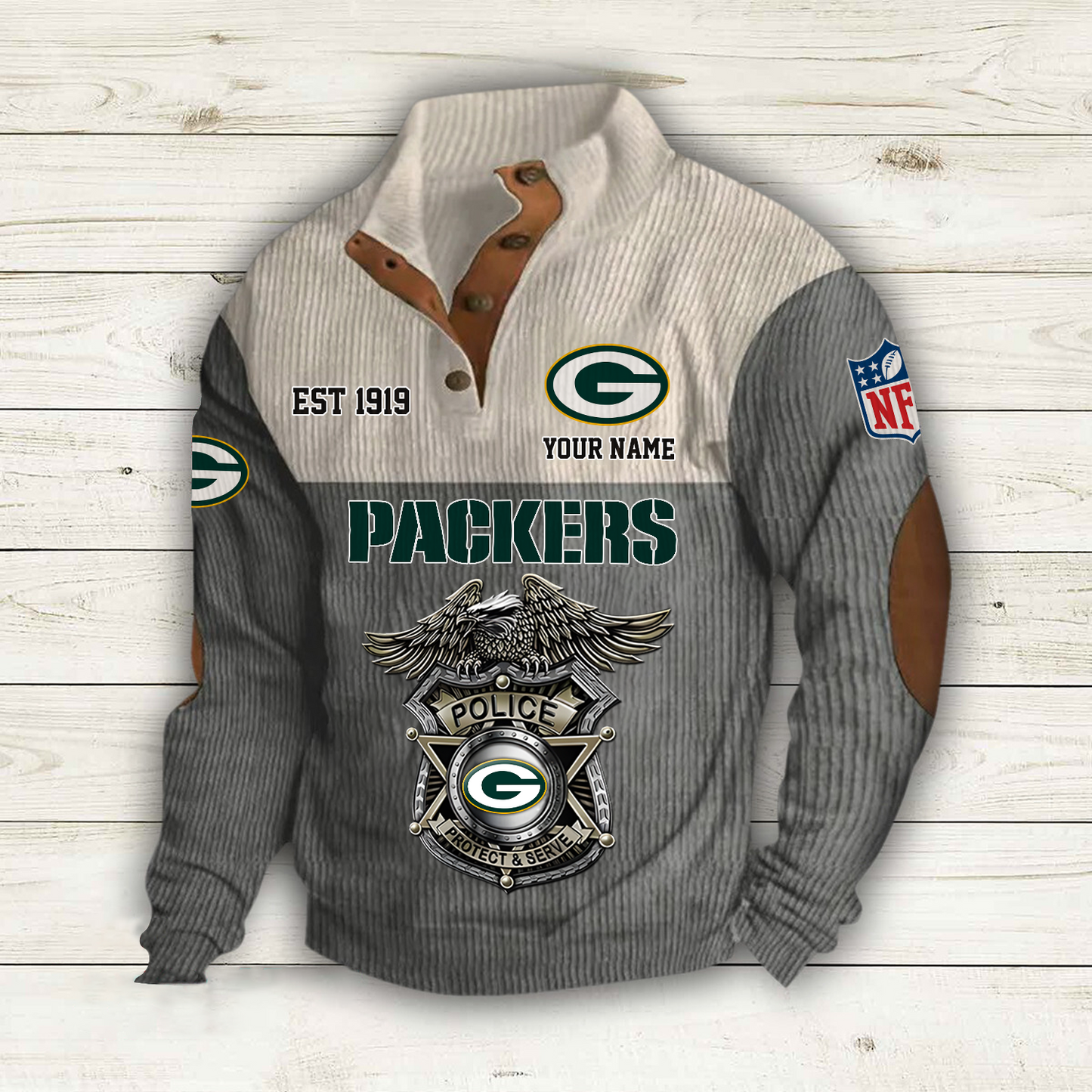 GB x NFL Custom Name Sport Sweatshirt DatND DVT