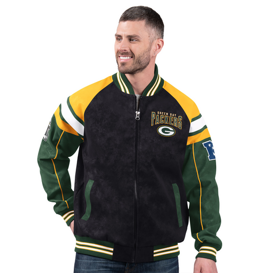 GB x NFL Officially Licensed Faux Suede Jacket DATND TANTD