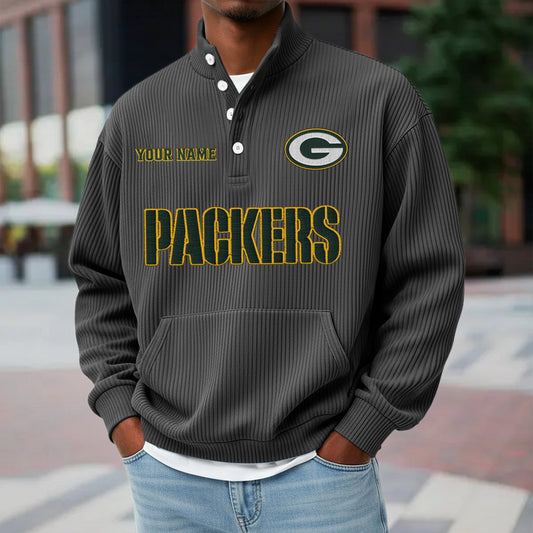 GB x NFL Waffle High Neck Long Sleeved Sweatshirt DATND TANTD 221125
