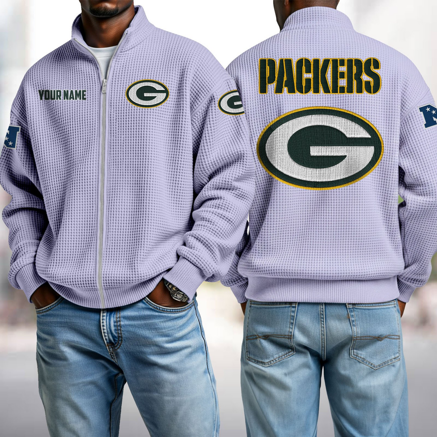 GB x NFL Waffle Zip-Up Sweatshirt DatND DVT