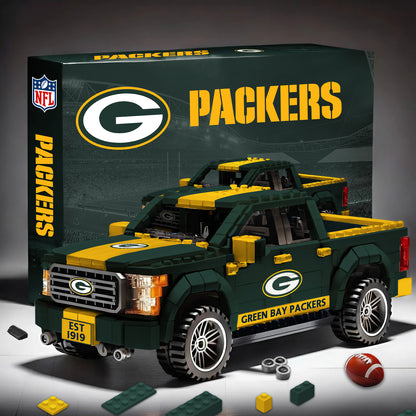 NFL 3D Racing Truck Model Building Block Set 2411 V1 NAK NHM