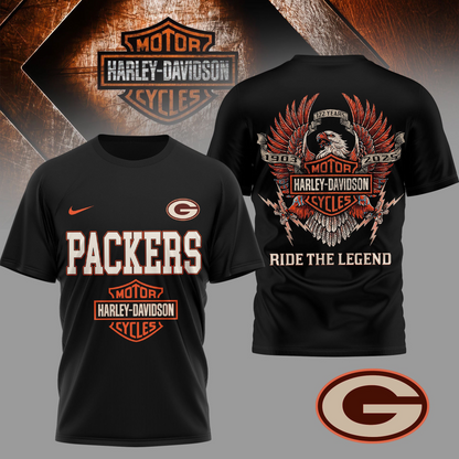 GBP Premium NFL 122 Year Motorcycle 3D Shirt DDT NTL