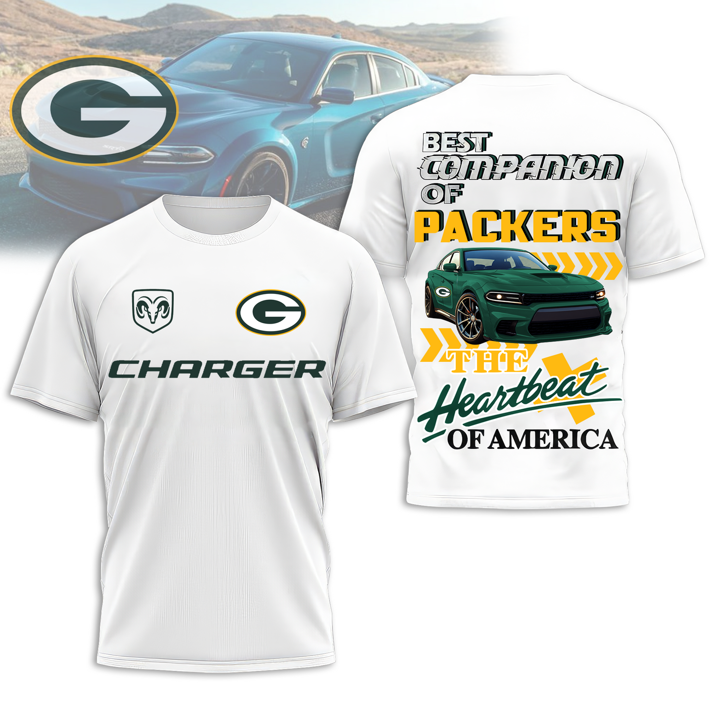 GBP Premium NFL DC Car 3D Shirt DDT CTND