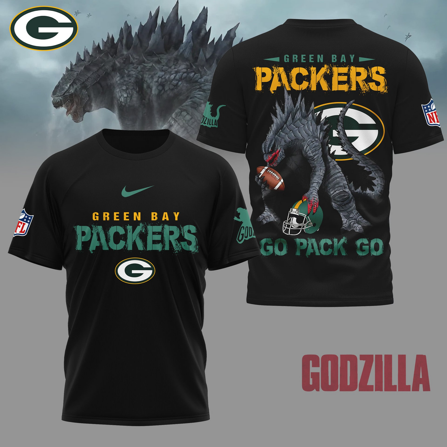GBP Premium NFL Godzilla Football Shirt DDT CTND