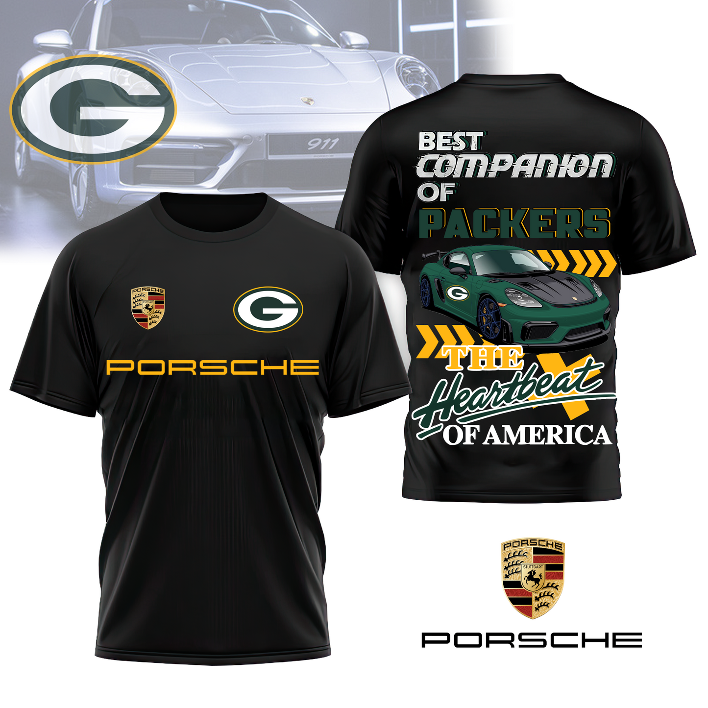 GBP Premium NFL Pors 3D Shirt DDT CTND