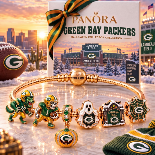 GBP x Luxury NFL Gold Charm Halloween Bracelet