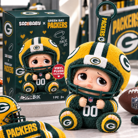 GBP x NFL Sad Baby Custom Vinyl Plush Keychain