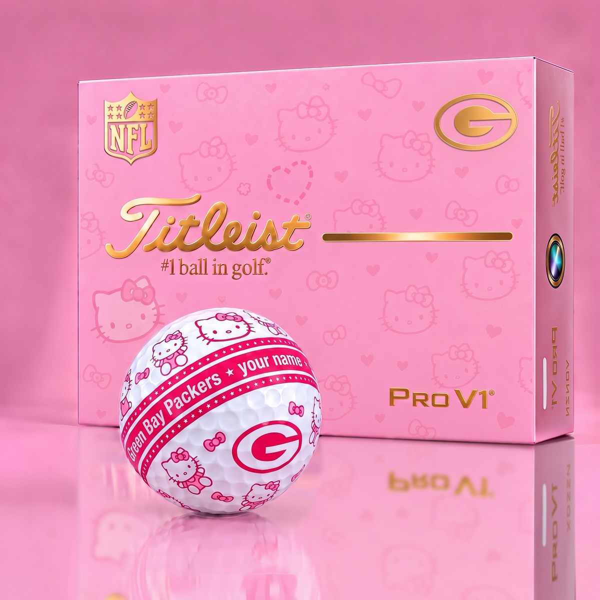 GBP x Personalized NFL Hello Kitty Women’s Golf Gift Set