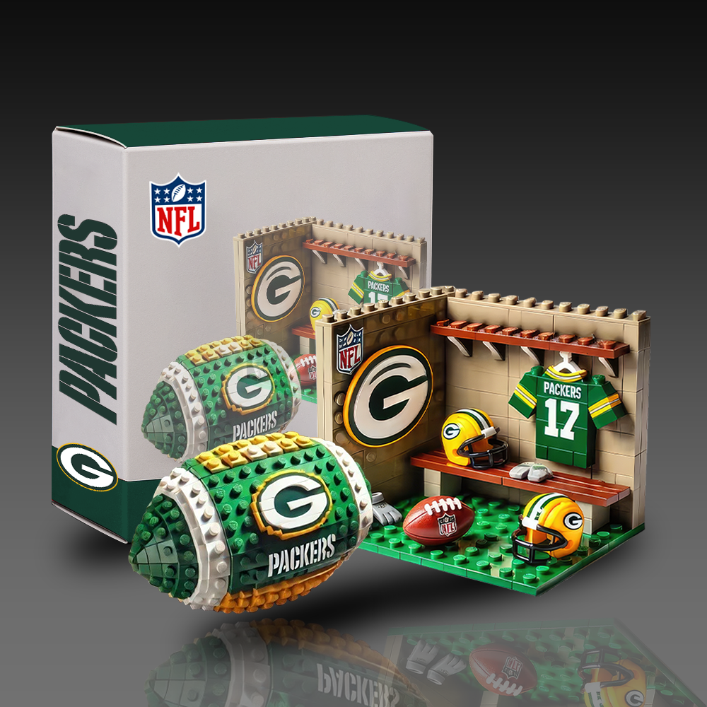 NFL Team Ball & Changing Room Building Block Football Set DDT CTND