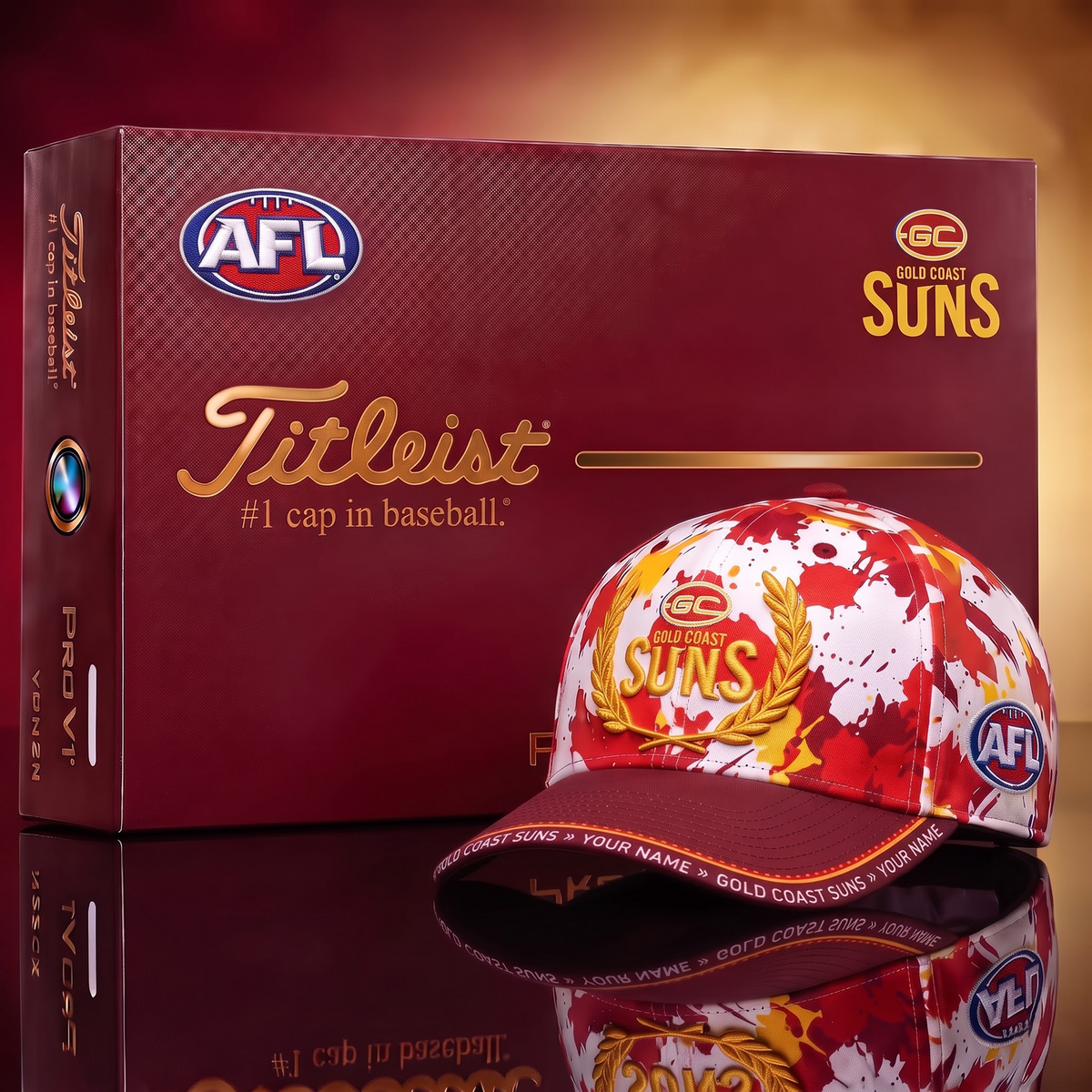 GCS X Premium AFL Titleist Baseball Cap with Gift Box