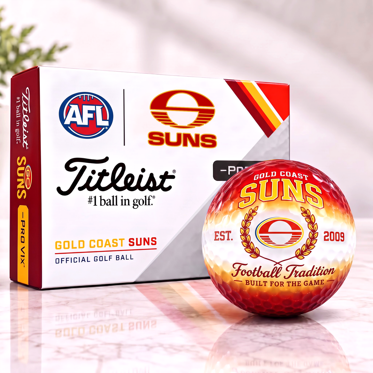 GCS x Custom AFL Football Tradition Golf Ball Set