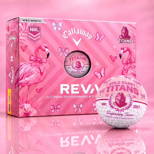 GCT x Custom NRL Pink Coquette Ladies Golf Balls