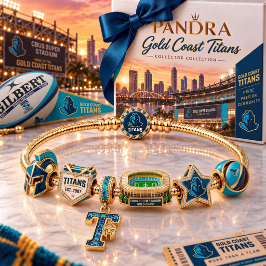 GCT x Premium NRL Heritage Gold Charm Bracelet Gift Set